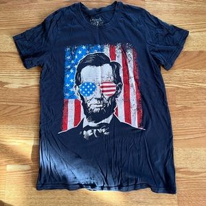 Abraham Lincoln American Flag TShirt